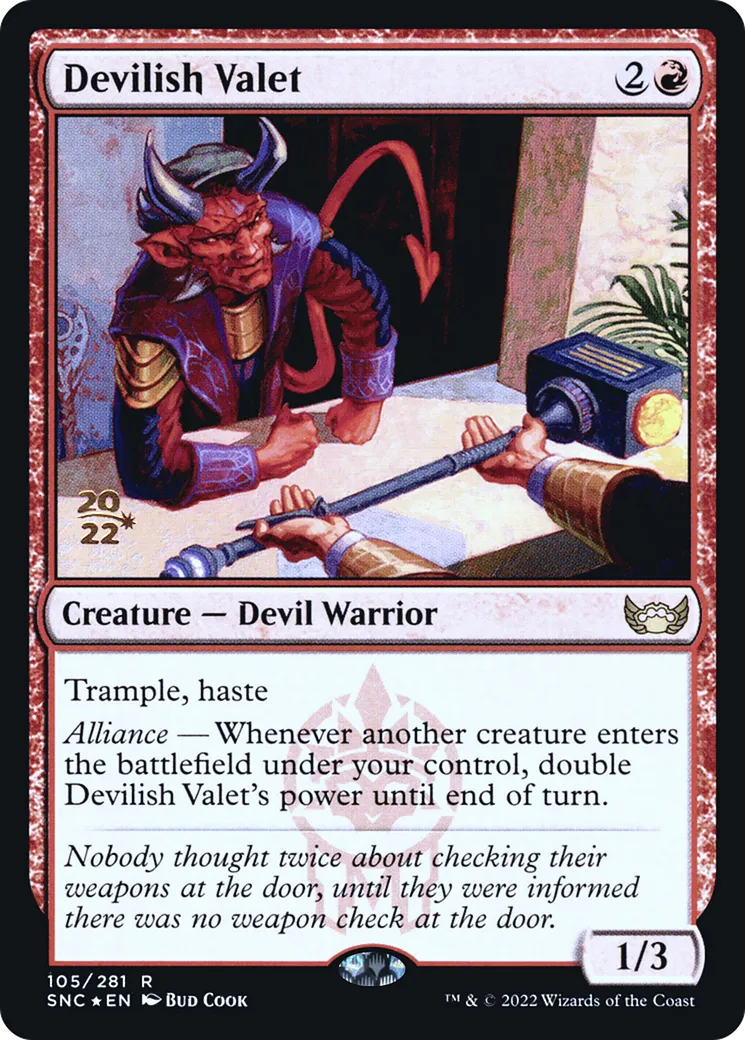 Devilish Valet — Streets of New Capenna Promos — Magic: The Gathering