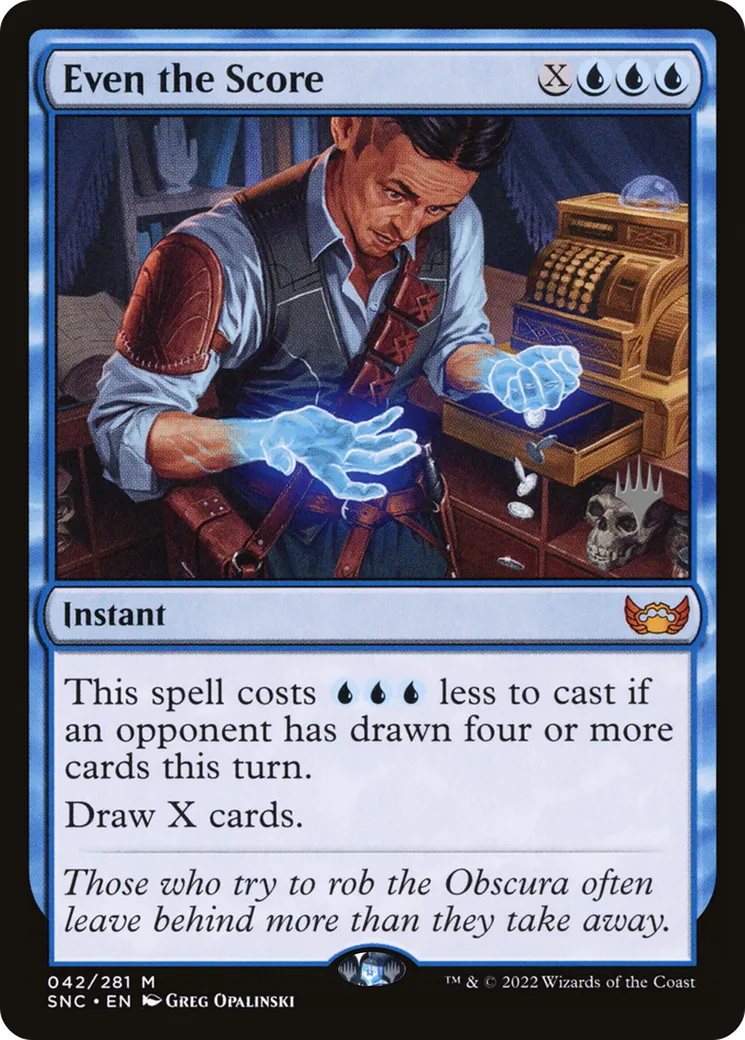Even the Score — Streets of New Capenna Promos — Magic: The Gathering