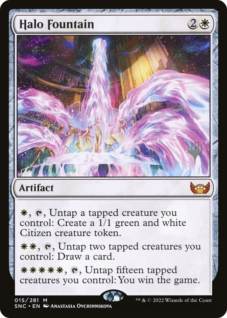 Halo Fountain — Streets of New Capenna Promos — Magic: The Gathering