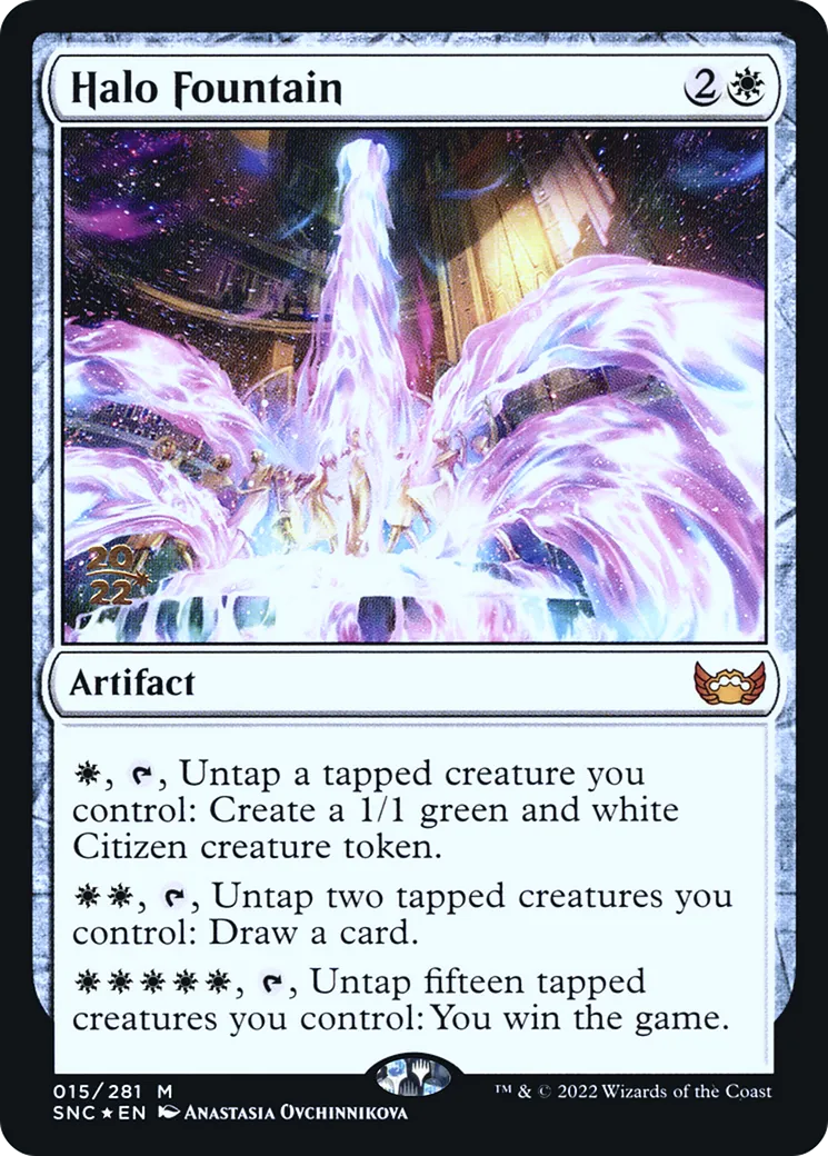 Halo Fountain — Streets of New Capenna Promos — Magic: The Gathering