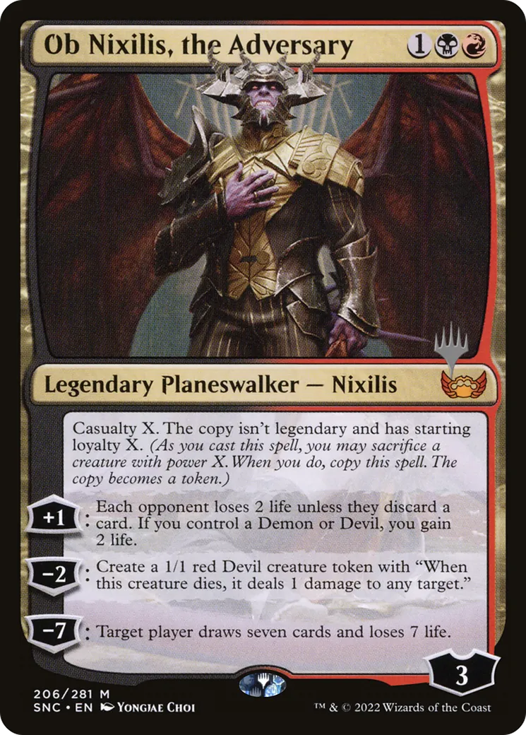 Ob Nixilis, the Adversary — Streets of New Capenna Promos — Magic: The Gathering