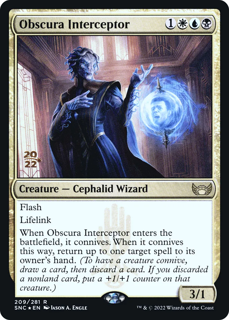 Interceptrice des Obscura — Streets of New Capenna Promos — Magic: The Gathering
