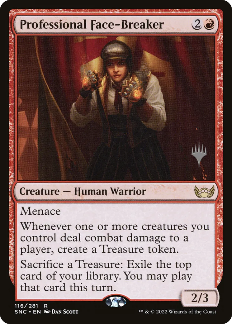 Professional Face-Breaker — Streets of New Capenna Promos — Magic: The Gathering