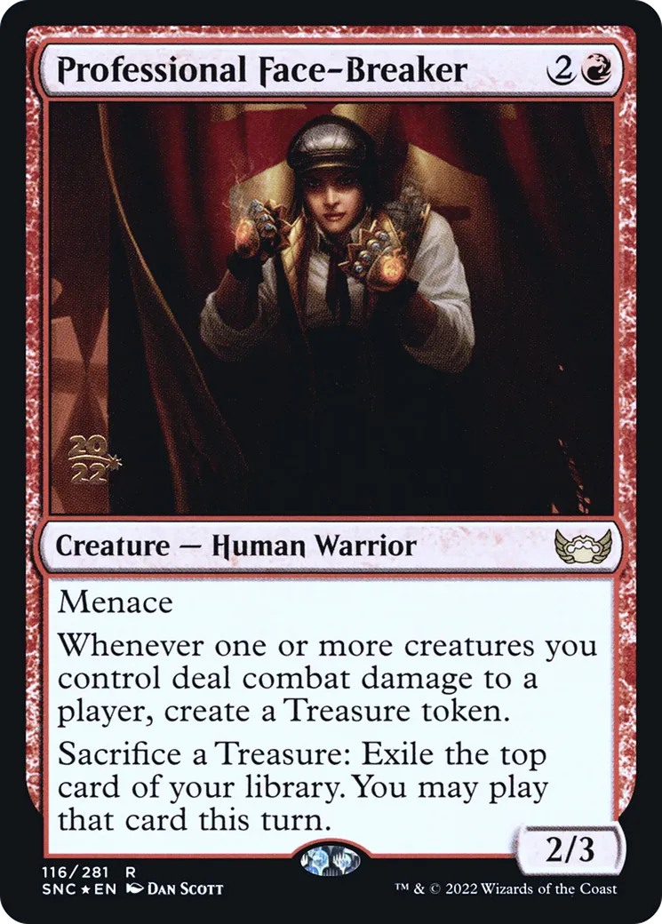 Professional Face-Breaker — Streets of New Capenna Promos — Magic: The Gathering