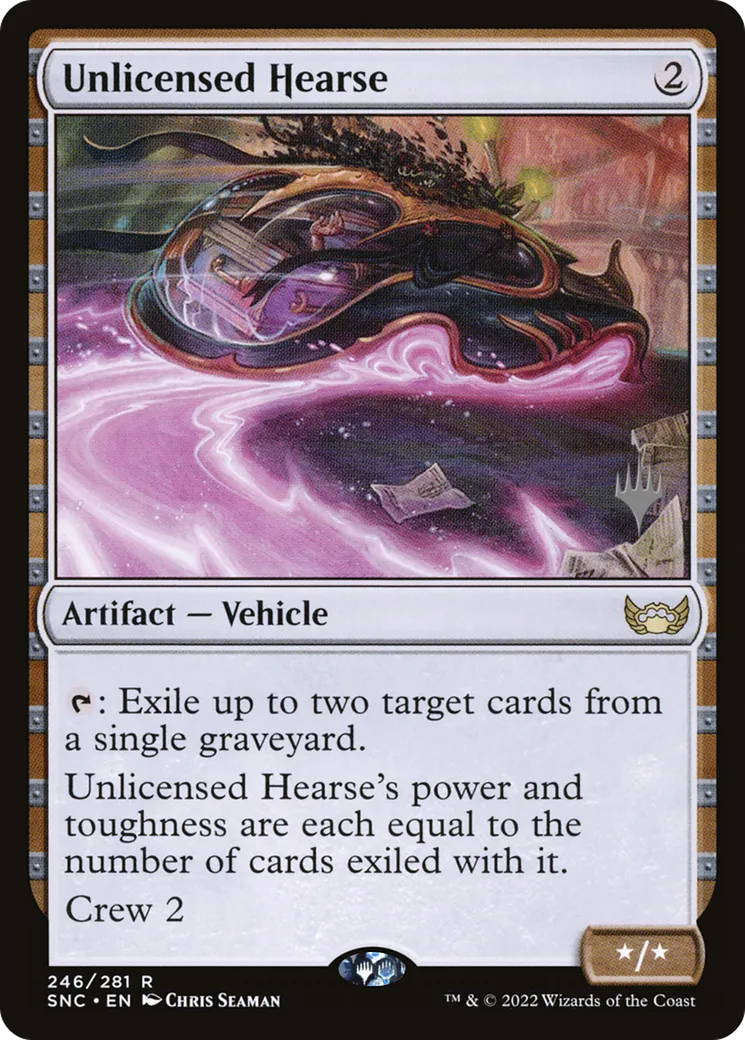 Unlicensed Hearse — Streets of New Capenna Promos — Magic: The Gathering