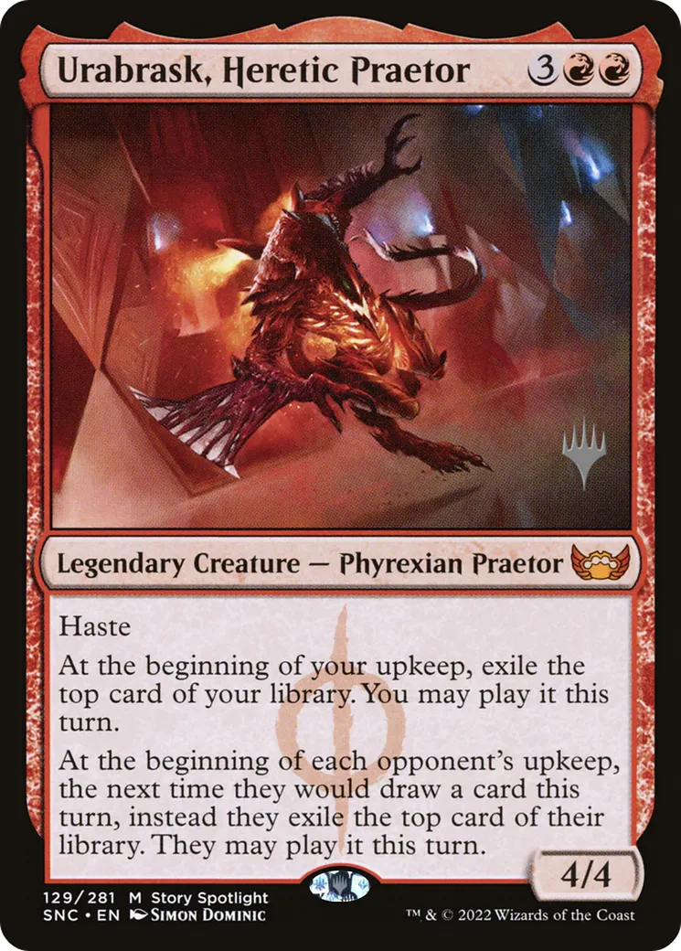 Urabrask, Heretic Praetor — Streets of New Capenna Promos — Magic: The Gathering