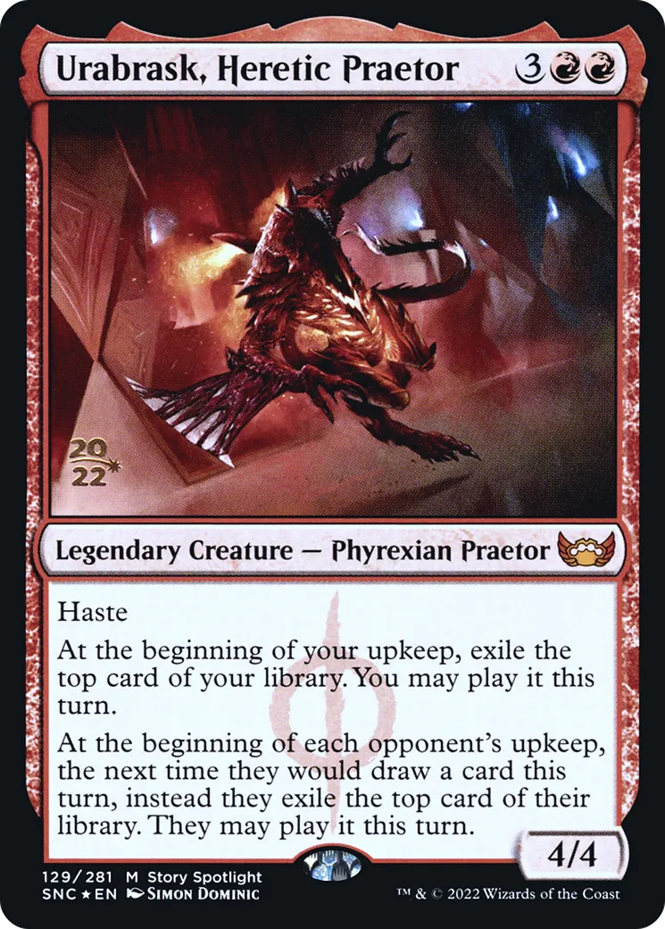 Urabrask, Heretic Praetor — Streets of New Capenna Promos — Magic: The Gathering