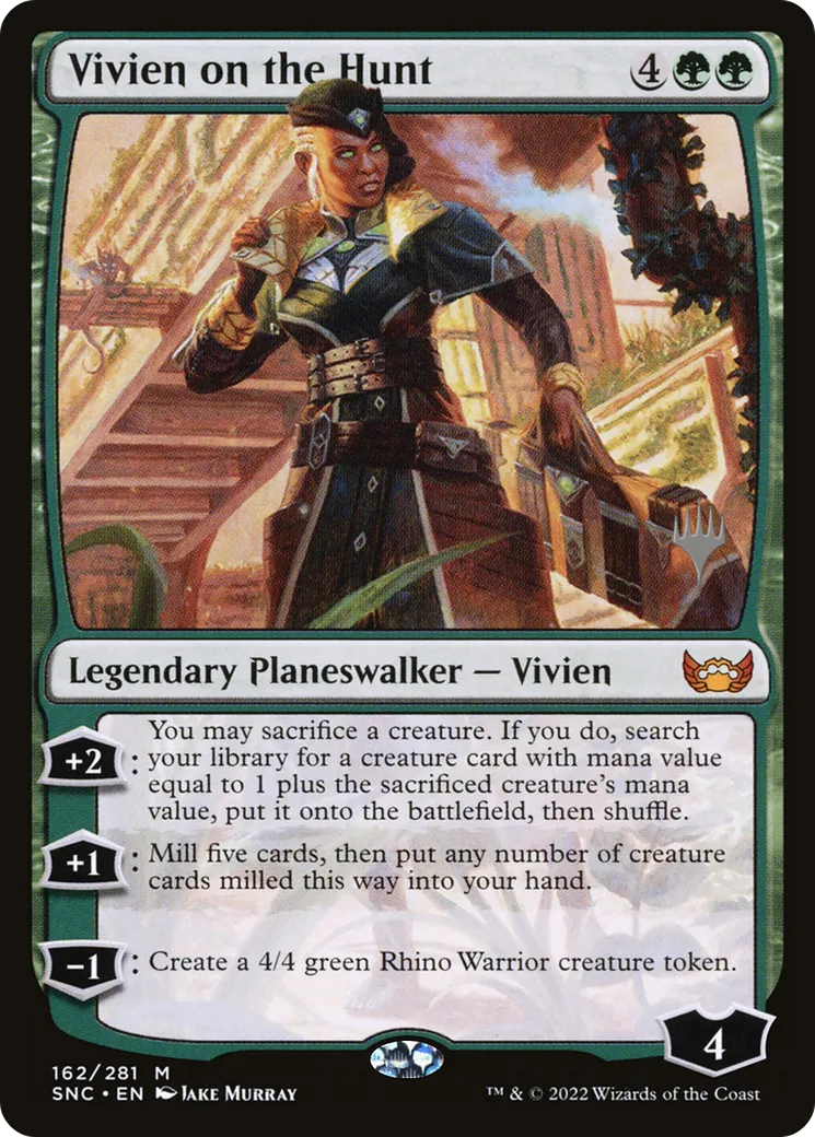 Vivien on the Hunt — Streets of New Capenna Promos — Magic: The Gathering