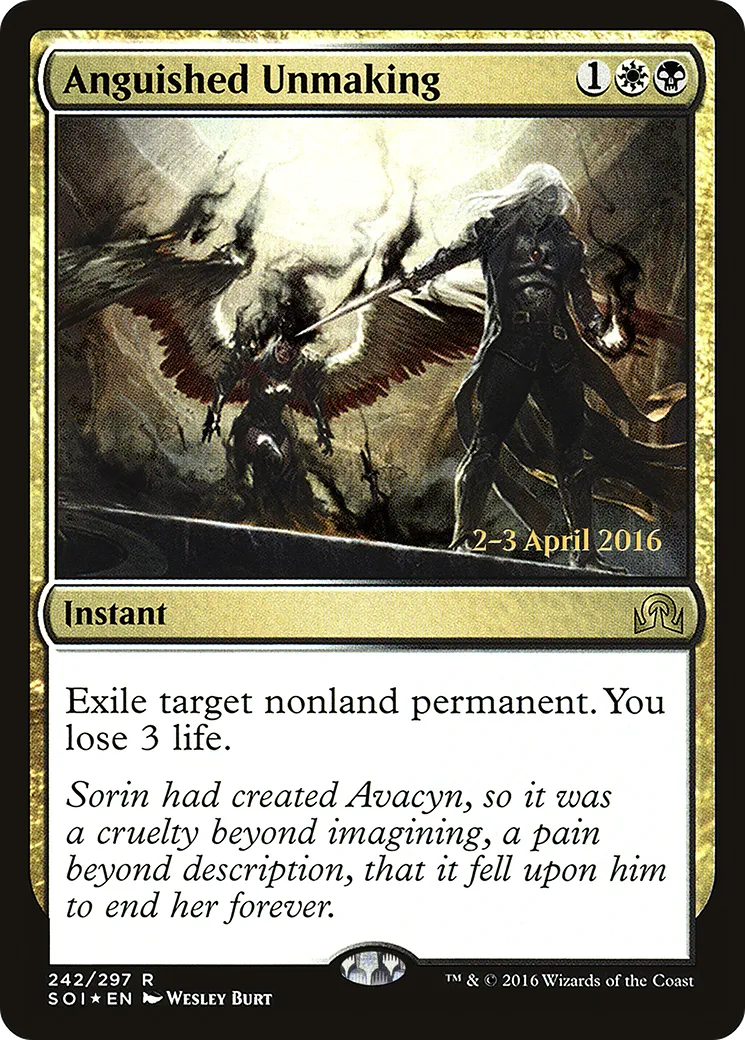 Anguished Unmaking — Shadows over Innistrad Promos — Magic: The Gathering