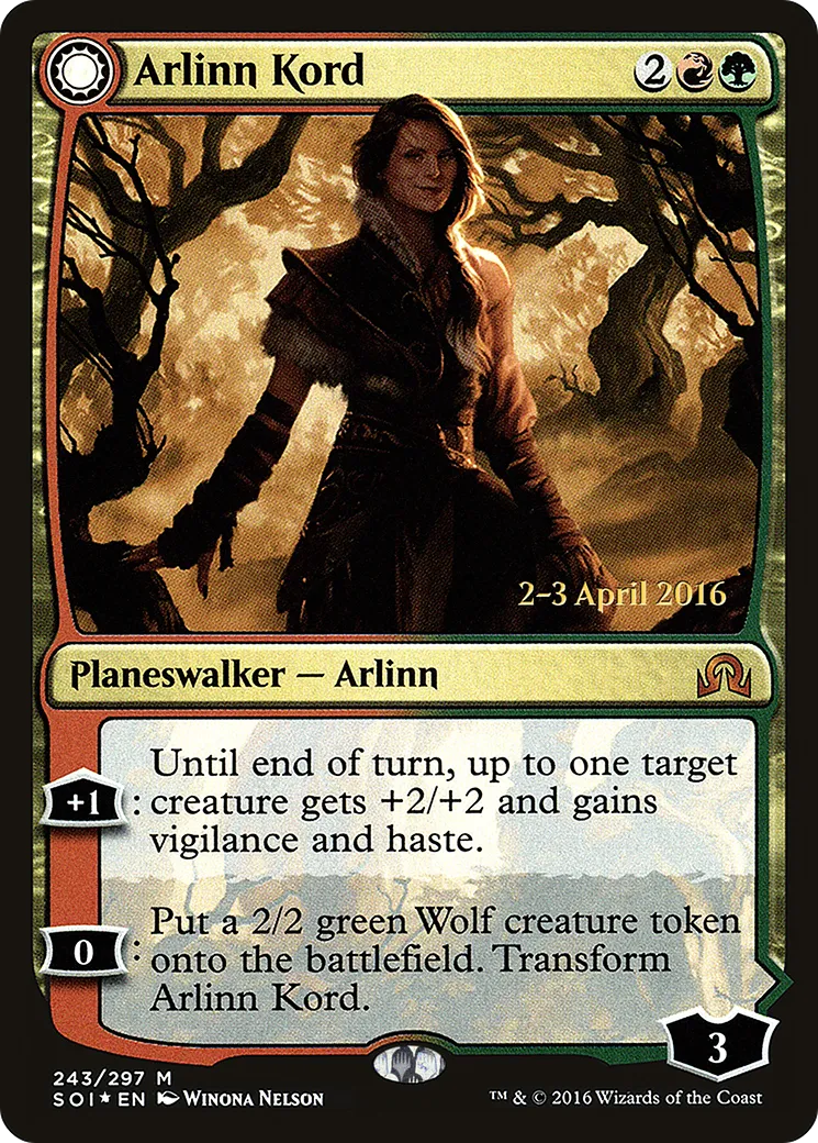 Arlinn Kord // Arlinn, Embraced by the Moon — Shadows over Innistrad Promos — Magic: The Gathering