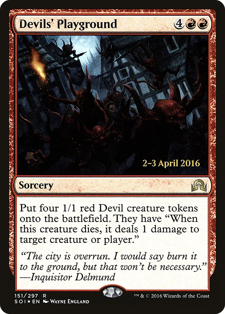 Terrain de jeu des diables — Shadows over Innistrad Promos — Magic: The Gathering