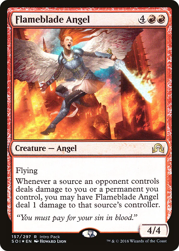 Flameblade Angel — Shadows over Innistrad Promos — Magic: The Gathering