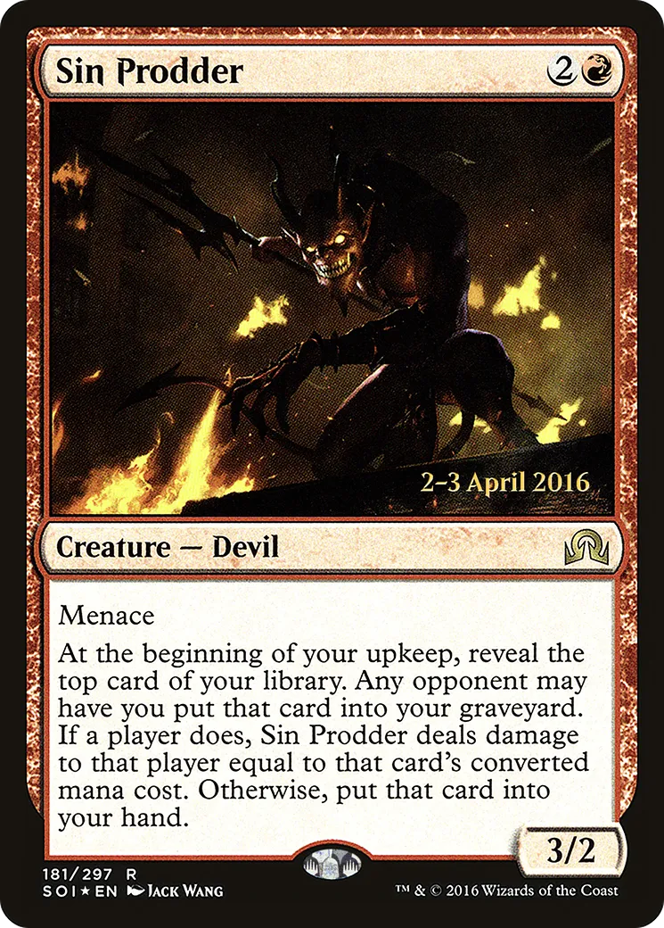 Sin Prodder — Shadows over Innistrad Promos — Magic: The Gathering