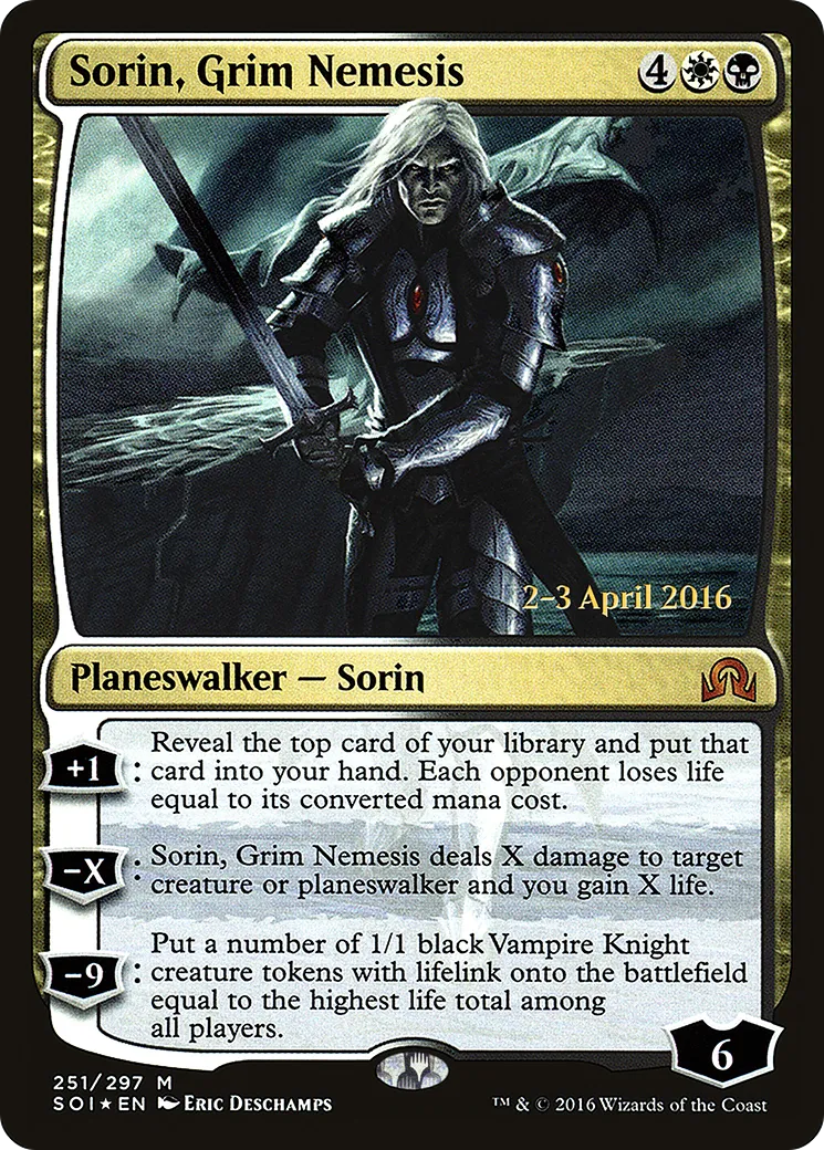 Sorin, némésis sinistre — Shadows over Innistrad Promos — Magic: The Gathering