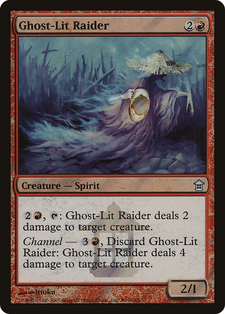 Ghost-Lit Raider — Saviors of Kamigawa Promos — Magic: The Gathering