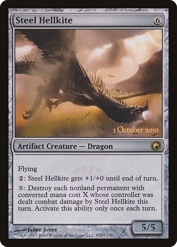 Steel Hellkite — Scars of Mirrodin Promos — Magic: The Gathering