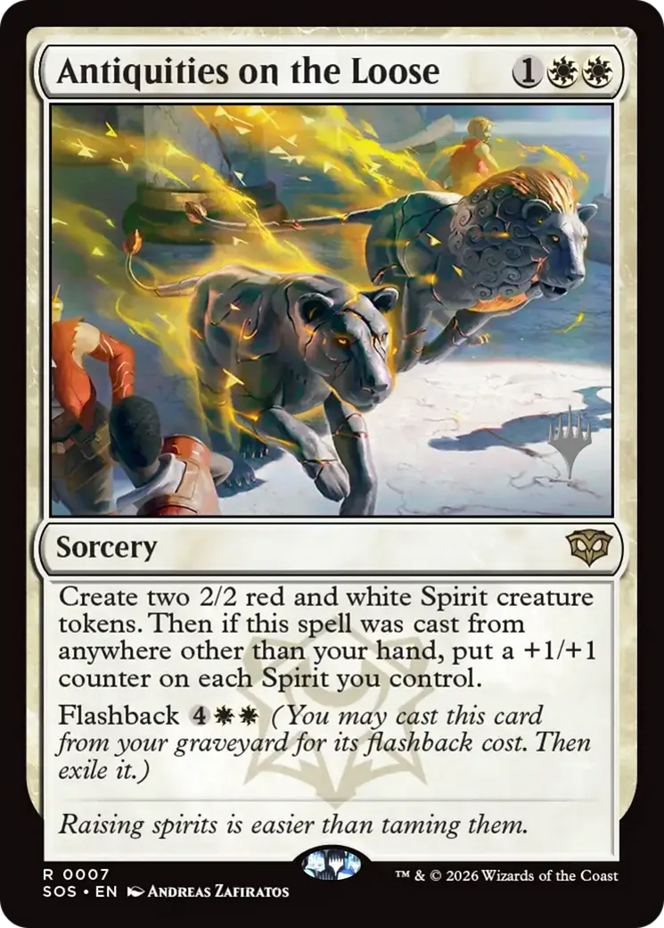 Antiquities on the Loose from Secrets of Strixhaven Promos - Magic: The Gathering