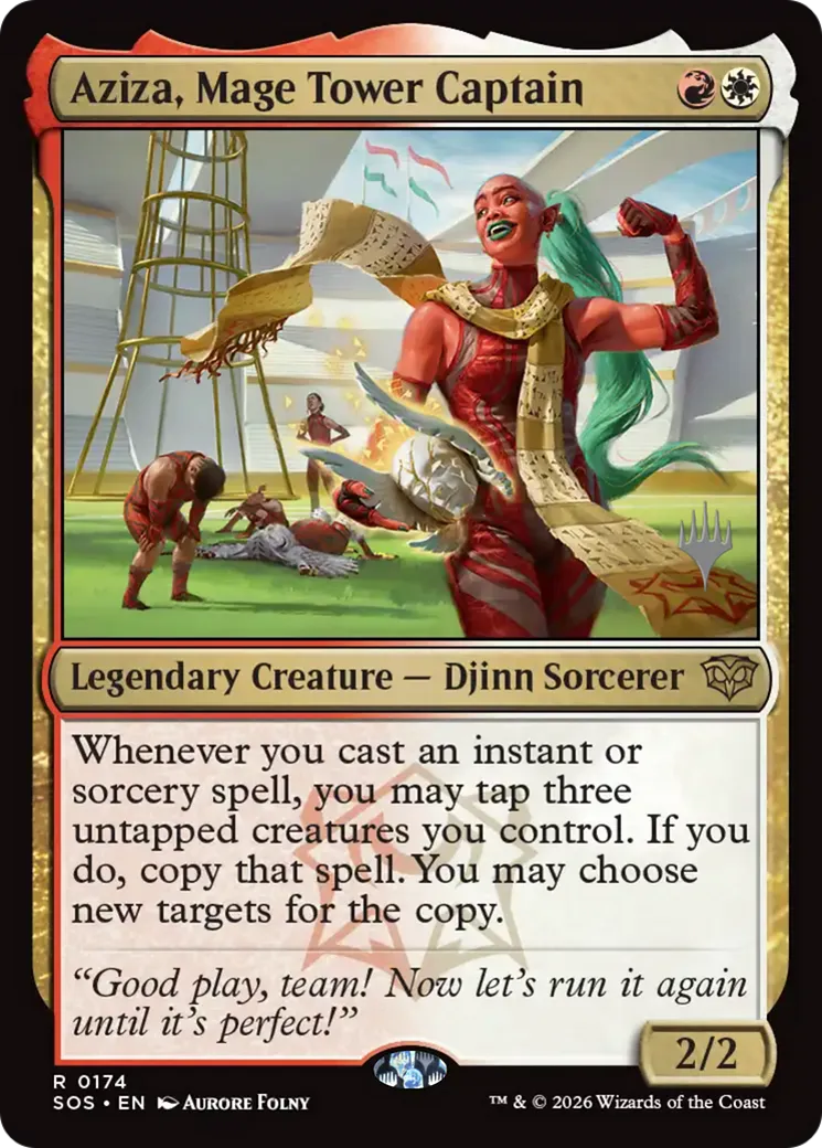 Aziza, Mage Tower Captain — Secrets of Strixhaven Promos — Magic: The Gathering