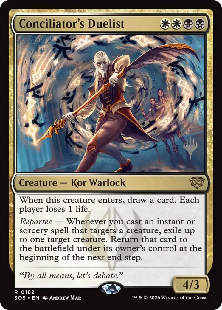 Conciliator's Duelist — Secrets of Strixhaven Promos — Magic: The Gathering