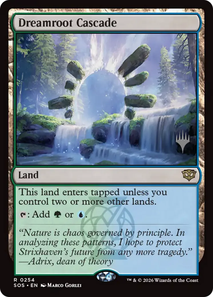 Dreamroot Cascade — Secrets of Strixhaven Promos — Magic: The Gathering