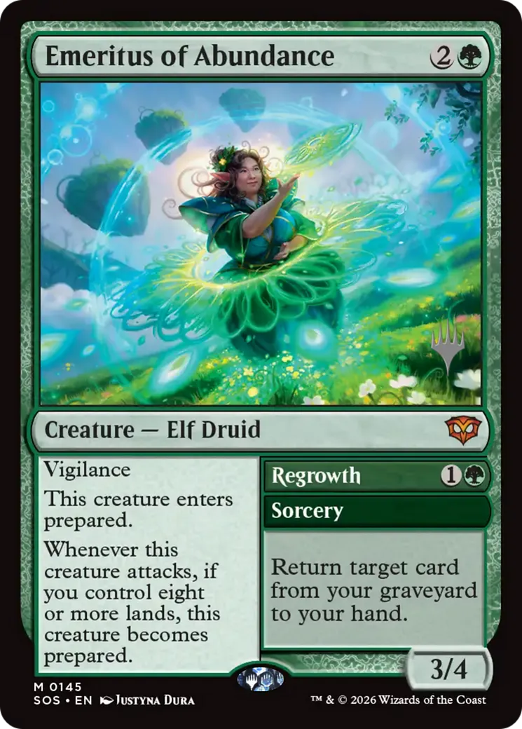 Emeritus of Abundance // Regrowth — Secrets of Strixhaven Promos — Magic: The Gathering