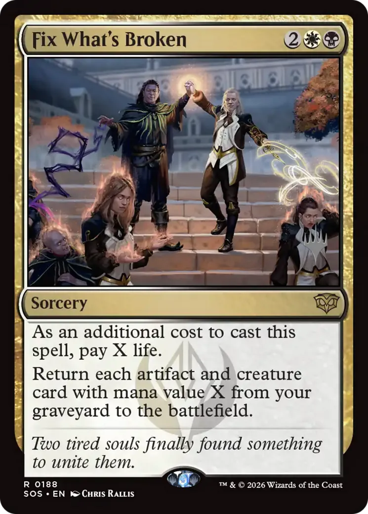 Fix What's Broken — Secrets of Strixhaven Promos — Magic: The Gathering
