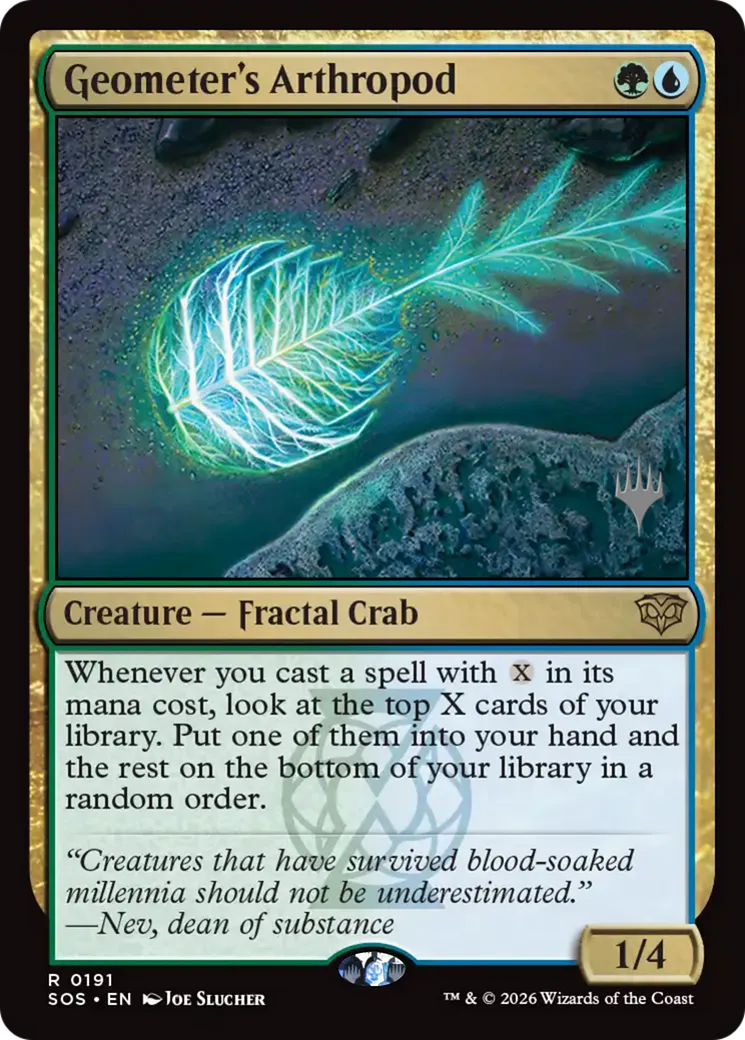 Geometer's Arthropod — Secrets of Strixhaven Promos — Magic: The Gathering