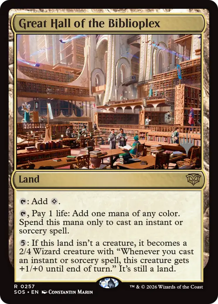 Great Hall of the Biblioplex — Secrets of Strixhaven Promos — Magic: The Gathering