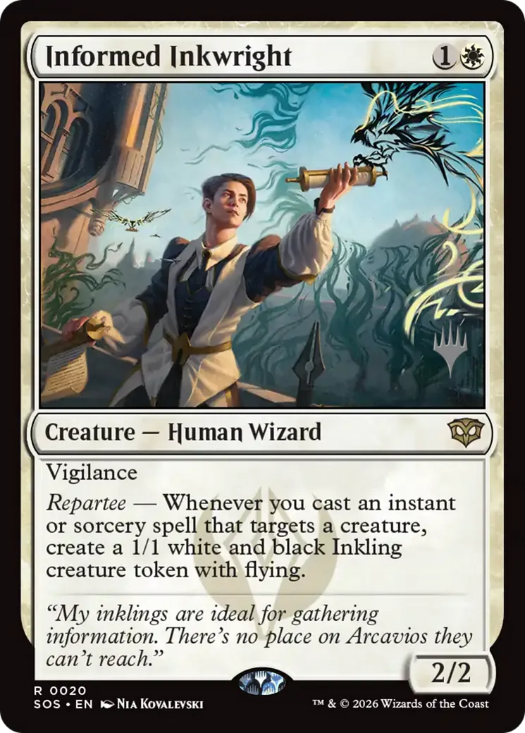Informed Inkwright — Secrets of Strixhaven Promos — Magic: The Gathering