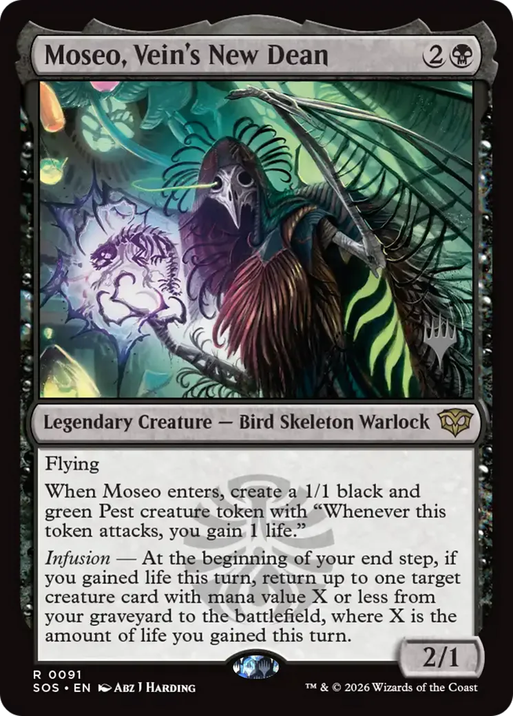 Moseo, Vein's New Dean — Secrets of Strixhaven Promos — Magic: The Gathering