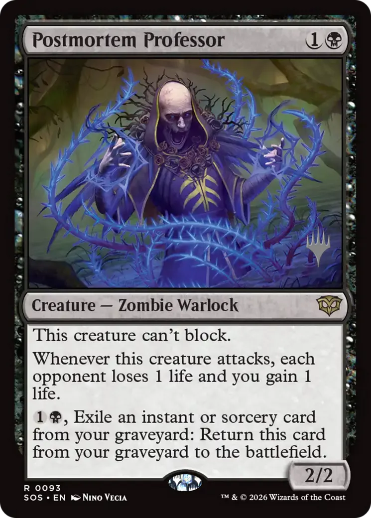 Postmortem Professor — Secrets of Strixhaven Promos — Magic: The Gathering