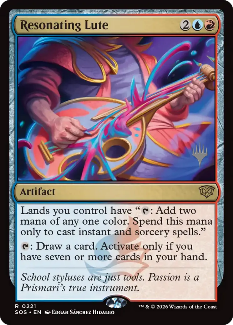Resonating Lute — Secrets of Strixhaven Promos — Magic: The Gathering