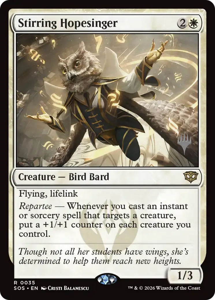 Stirring Hopesinger — Secrets of Strixhaven Promos — Magic: The Gathering