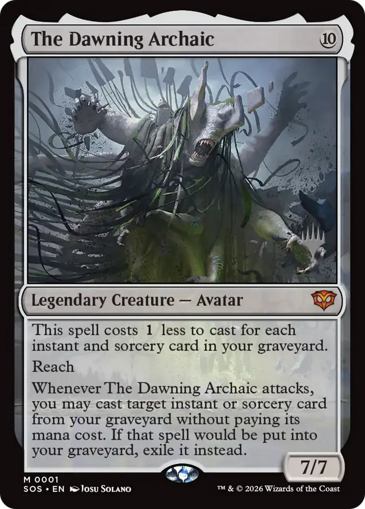 The Dawning Archaic — Secrets of Strixhaven Promos — Magic: The Gathering