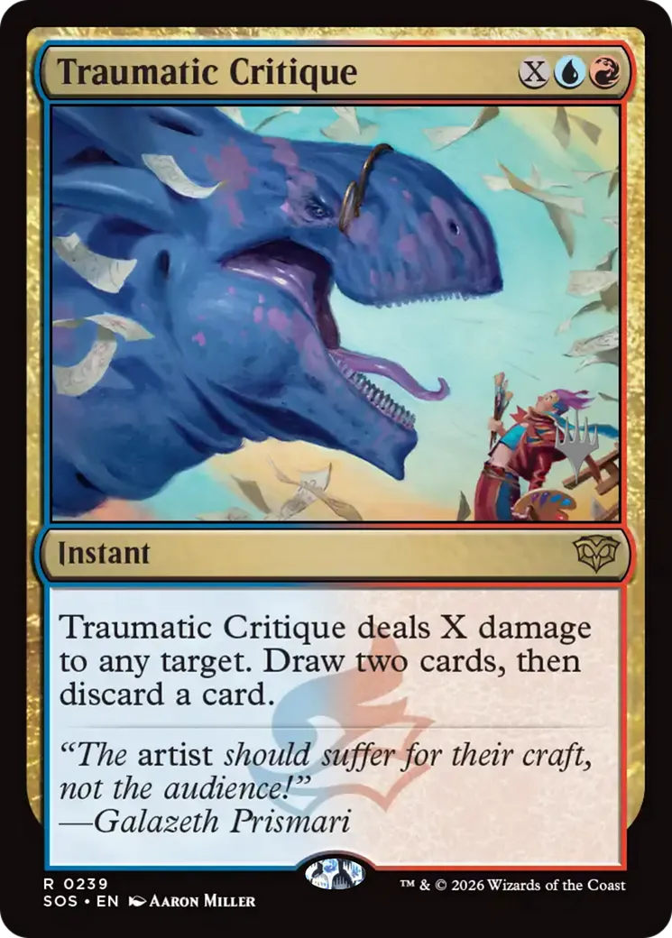 Traumatic Critique — Secrets of Strixhaven Promos — Magic: The Gathering