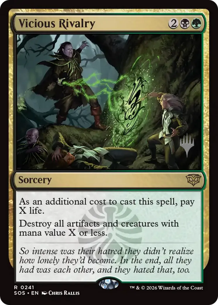 Vicious Rivalry — Secrets of Strixhaven Promos — Magic: The Gathering