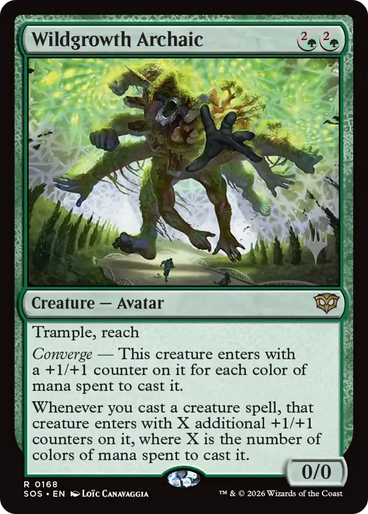 Archaïque de croissance sauvage — Secrets of Strixhaven Promos — Magic: The Gathering