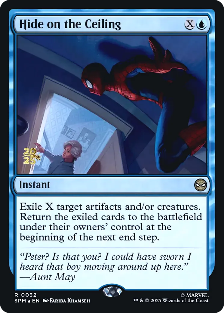 Hide on the Ceiling — Marvel's Spider-Man Promos — Magic: The Gathering