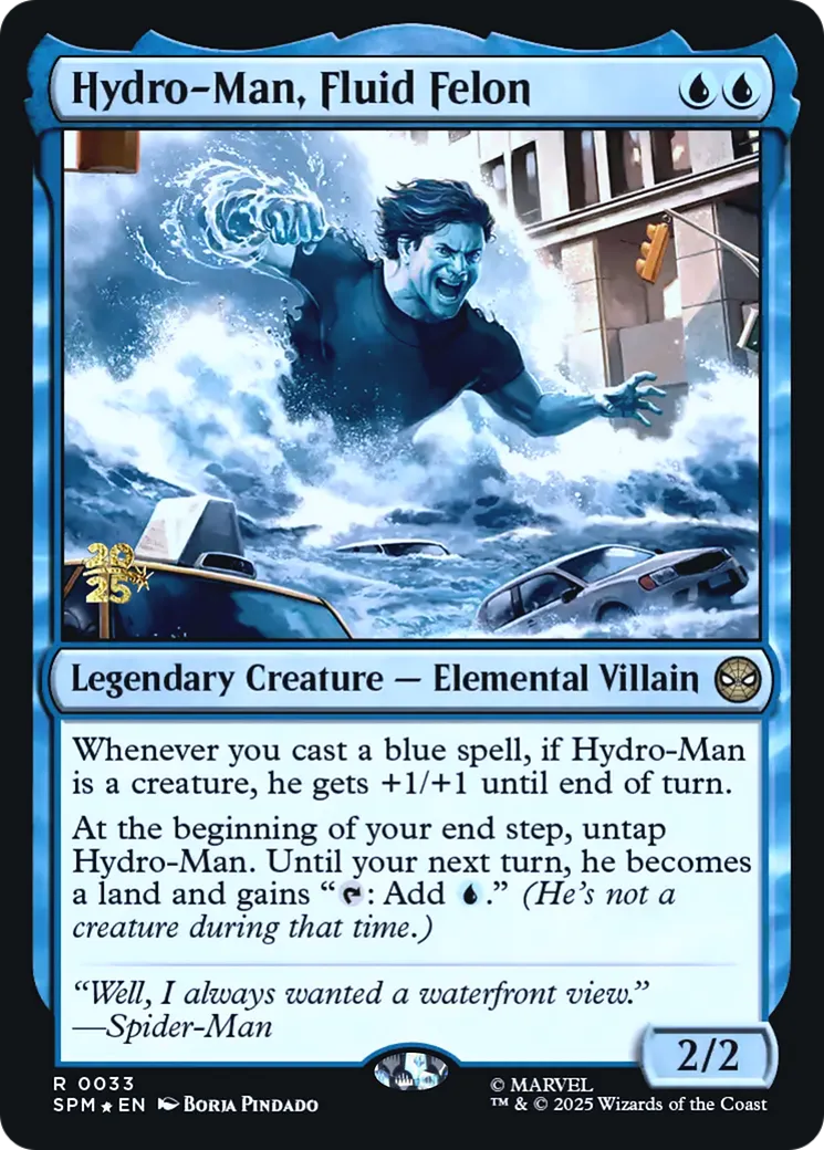 Hydro-Man, félon fluide from Marvel's Spider-Man Promos - Magic: The Gathering