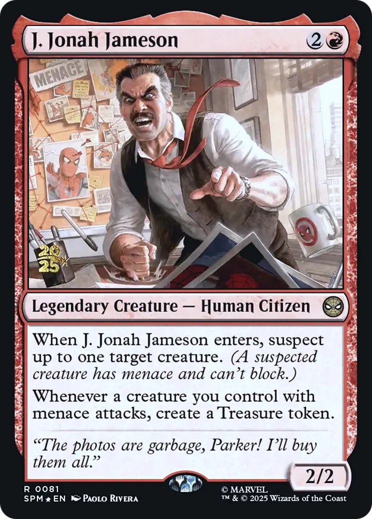 J. Jonah Jameson — Marvel's Spider-Man Promos — Magic: The Gathering