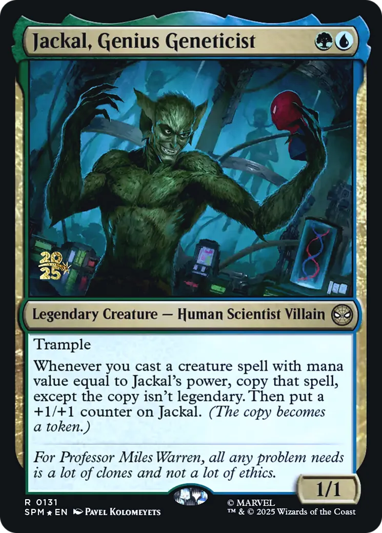 Le Chacal, génie généticien — Marvel's Spider-Man Promos — Magic: The Gathering