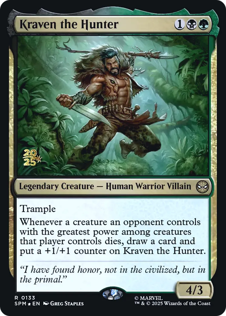 Kraven le chasseur — Marvel's Spider-Man Promos — Magic: The Gathering