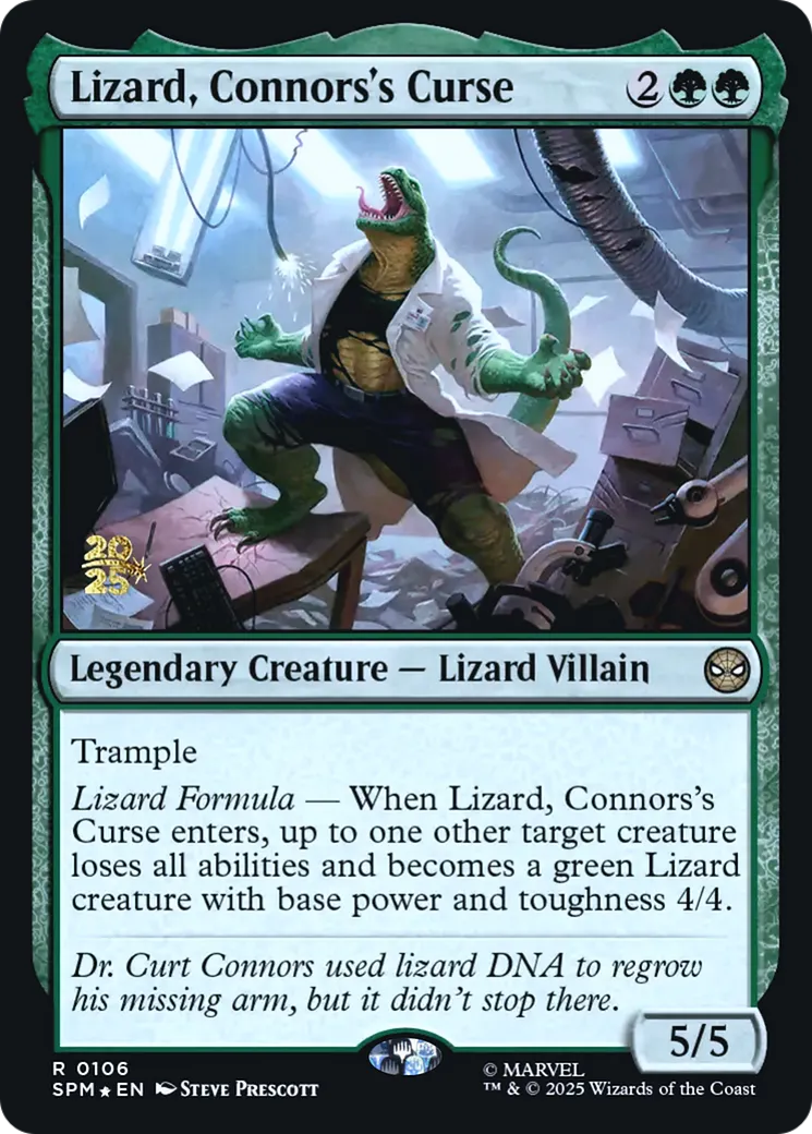 Le Lézard, malédiction de Connors — Marvel's Spider-Man Promos — Magic: The Gathering