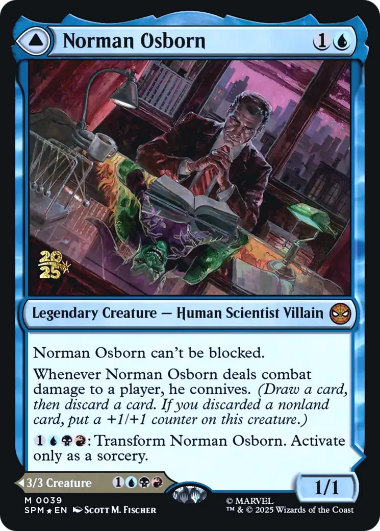 Norman Osborn // Bouffon vert — Marvel's Spider-Man Promos — Magic: The Gathering
