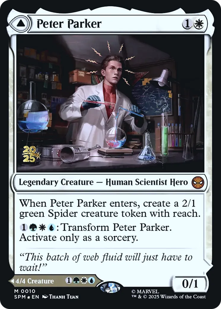 Peter Parker // L'incroyable Spider-Man — Marvel's Spider-Man Promos — Magic: The Gathering