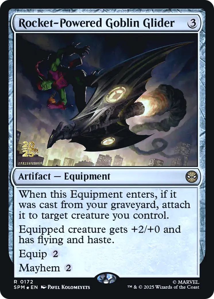 Jet-planeur à réaction du Bouffon vert — Marvel's Spider-Man Promos — Magic: The Gathering