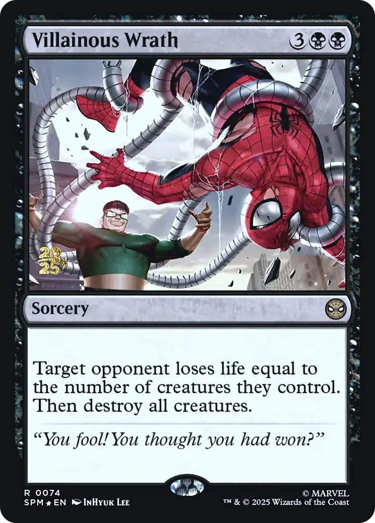 Villainous Wrath — Marvel's Spider-Man Promos — Magic: The Gathering