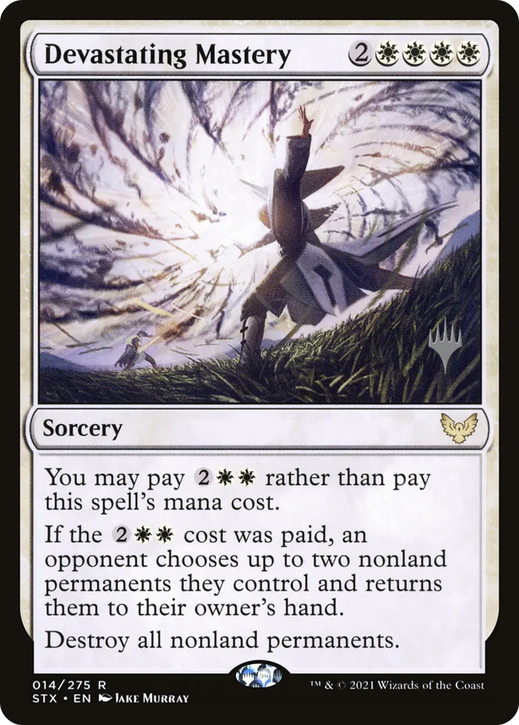 Devastating Mastery — Strixhaven: School of Mages Promos — Magic: The Gathering