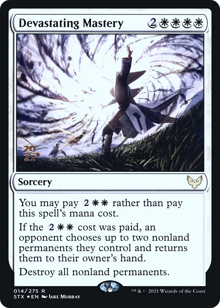 Devastating Mastery — Strixhaven: School of Mages Promos — Magic: The Gathering