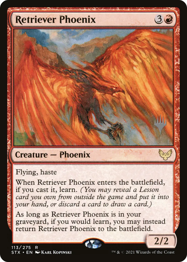 Retriever Phoenix — Strixhaven: School of Mages Promos — Magic: The Gathering